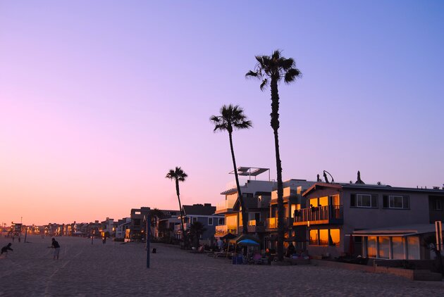 Stranden i Newport beach